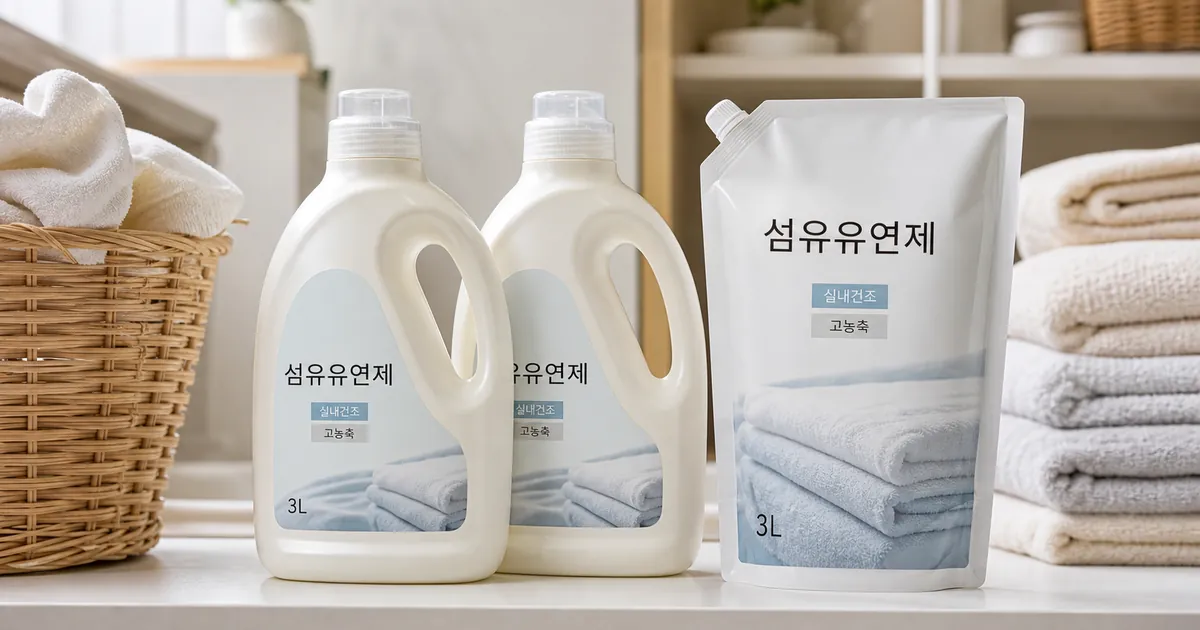 퓨어코튼 고농축 섬유유연제 본품 실내건조 5.5L 2개 - 1