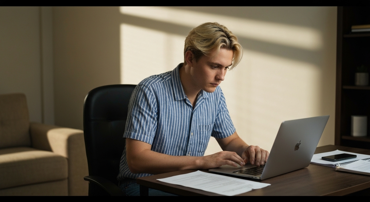 전세 대출 비교표가 띄워진 노트북을 보며 어떤 정책이 가장 유리할지 진지하게 상의하는 젊은 남녀