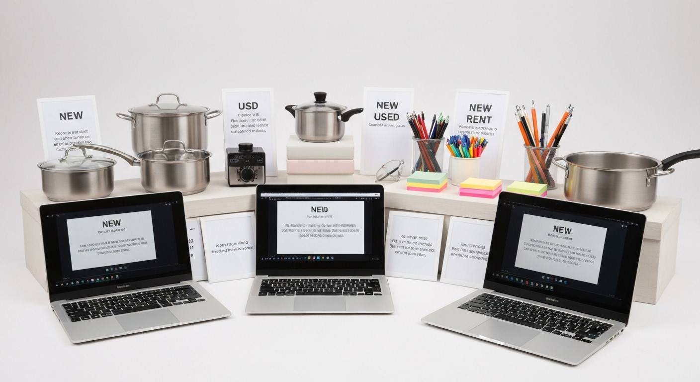 창업 초기 장비와 중고 렌탈 옵션을 보여주는 사진