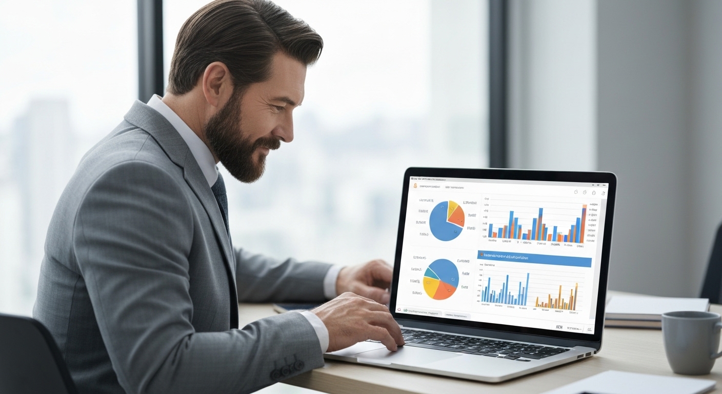 한국 사업자가 최적의 무료 회계 프로그램으로 사업 성장을 관리하는 모습