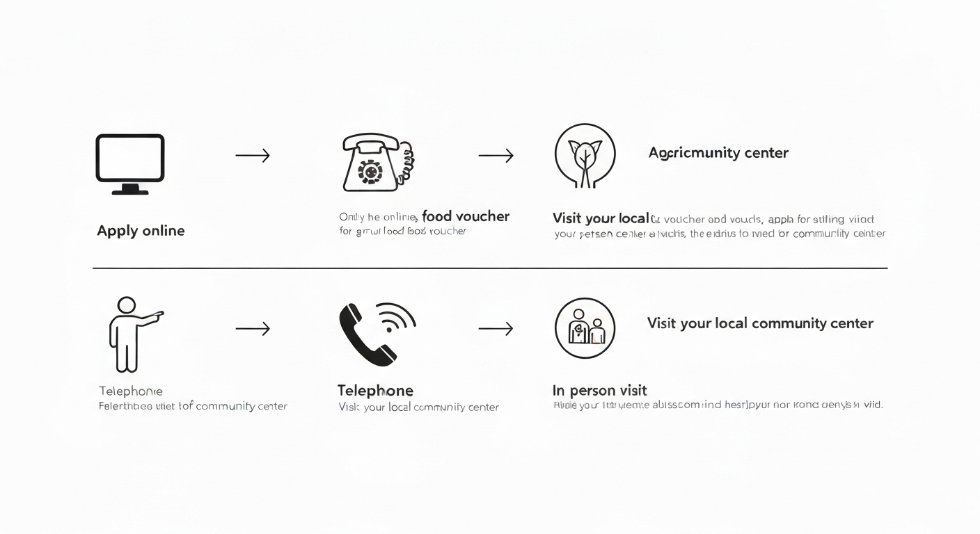 농식품바우처 신청 방법을 보여주는 이미지