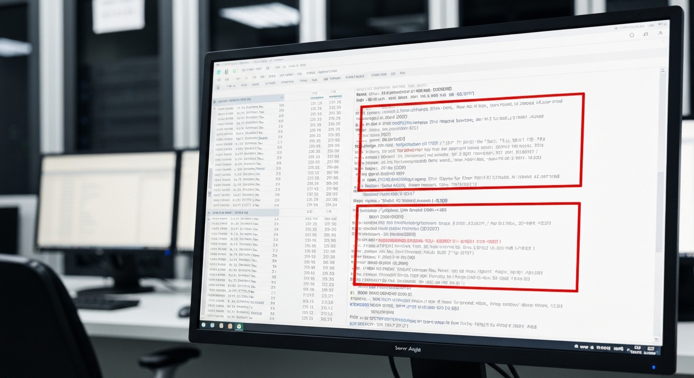 서버 로그 분석과 이상 징후 감지 화면