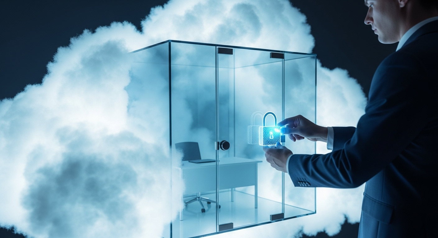 클라우드 공동 책임 모델을 설명하는 이미지로, 사용자가 자신의 데이터를 직접 보호하는 모습