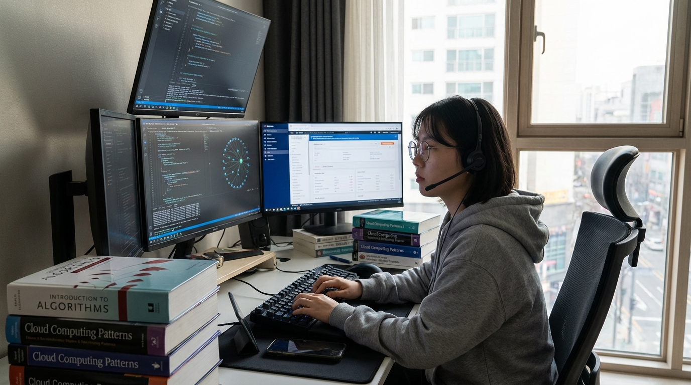 기초 컴퓨터 과학과 클라우드 환경에서 프로젝트를 직접 기획하고 배포하는 한국 젊은 개발자