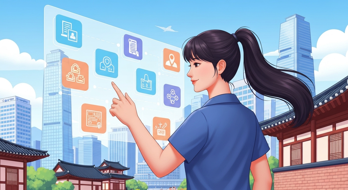 개인정보 보호와 데이터 익명화, 동의 절차를 포함한 데이터 거버넌스와 윤리를 상징하는 이미지