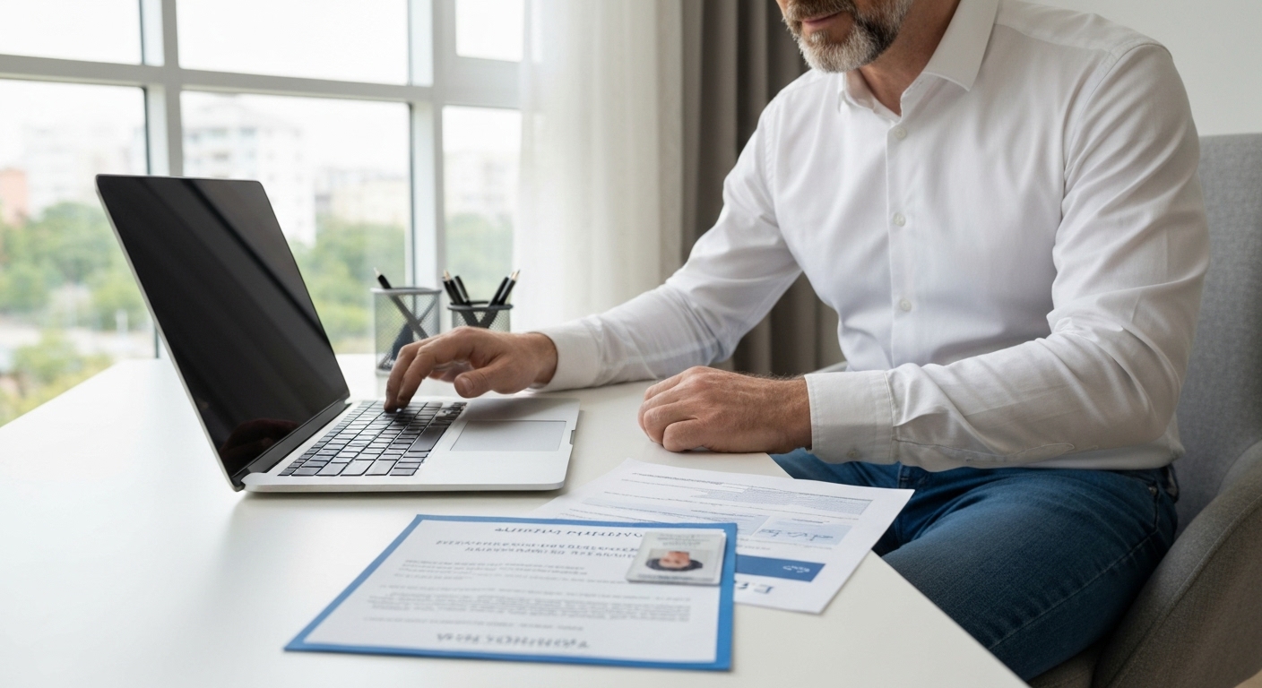 전기차 보조금 신청을 온라인으로 진행하는 모습과 준비 서류