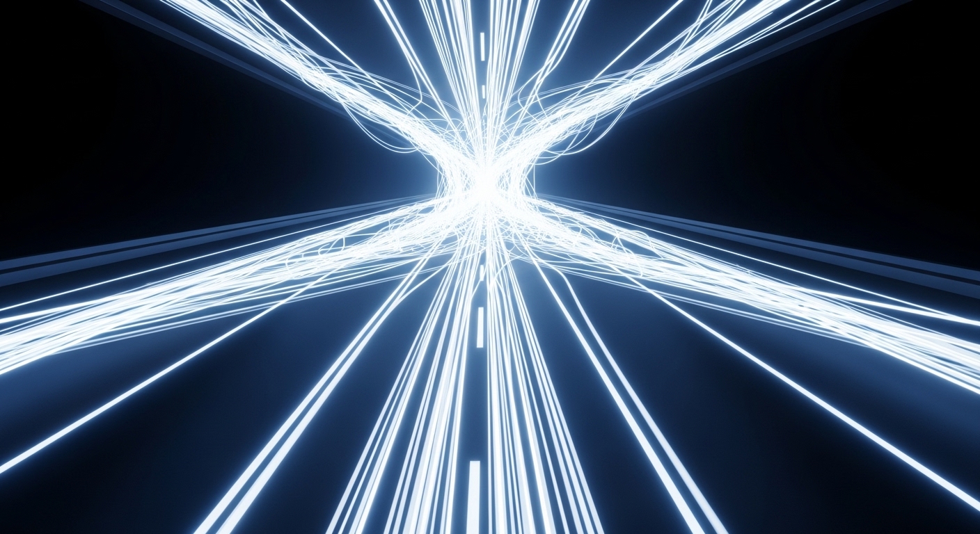 데이터가 막히는 모습을 형상화하여 CPU와 GPU의 병목현상을 설명하는 이미지