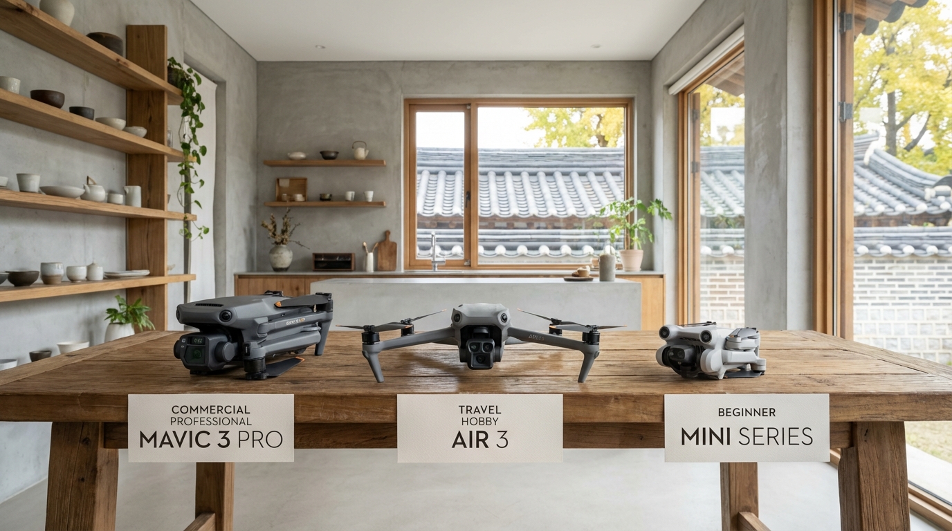 2026년 유형별 추천 드론 모음과 한국 스타일 스튜디오 배경
