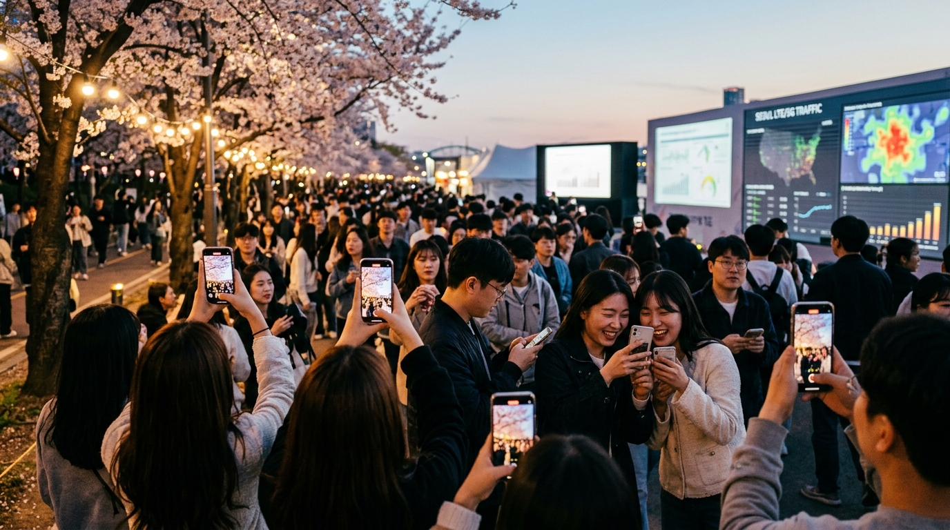 SKT AI 스파이더, 2026년 벚꽃축제 44.9TB 트래픽에서 본 통신 품질 대응 4가지 썸네일