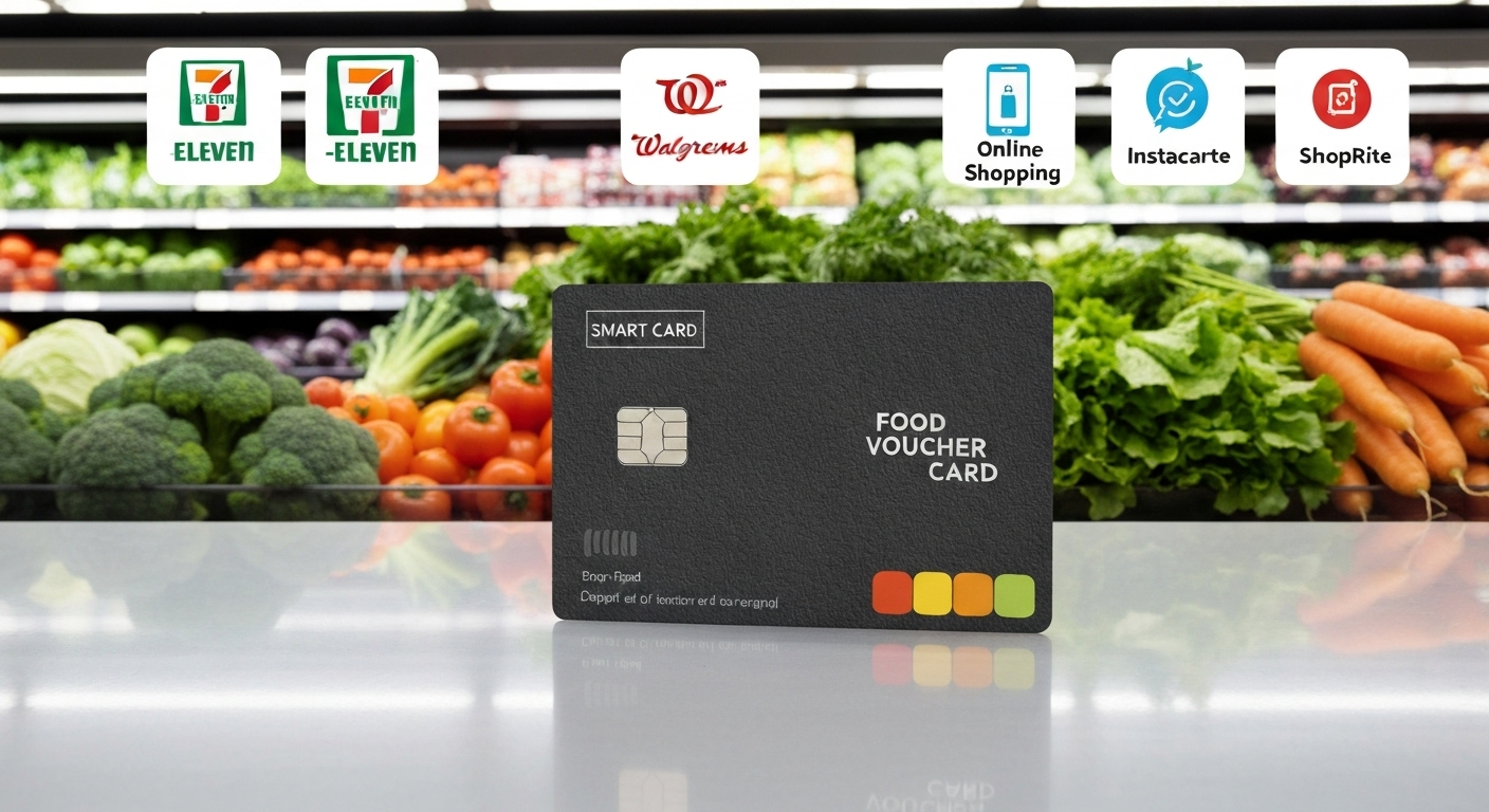 농식품바우처 카드를 사용해 농산물을 구매하는 장면