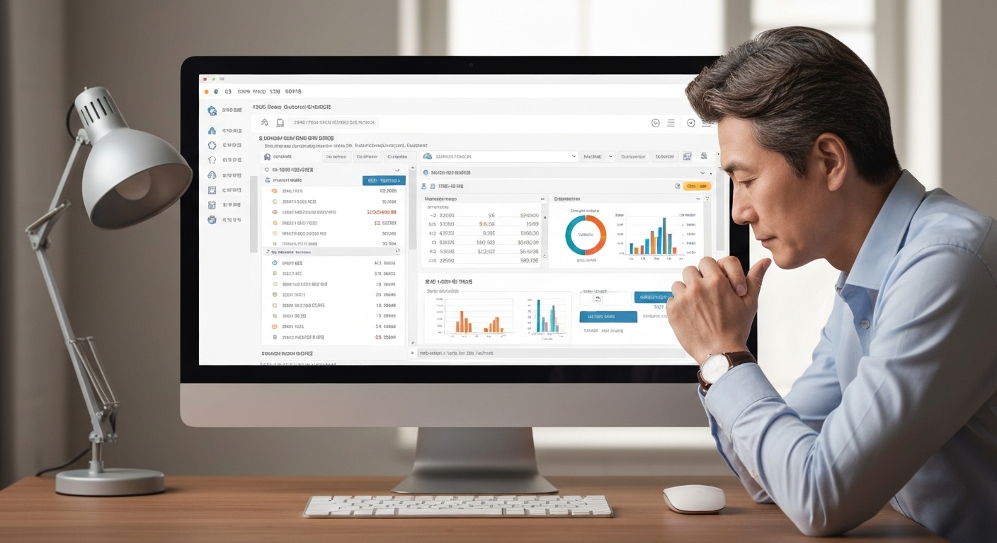 한국 사용자가 오픈소스 회계 프로그램을 설정하는 모습