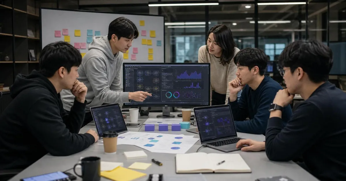 AI 해커톤 후기 개발자 포트폴리오 검증 장면
