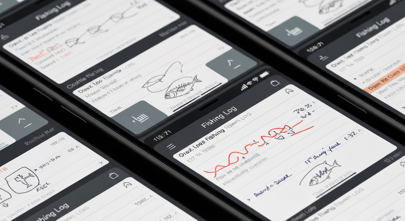 낚시 물때 앱에 기록된 낚시 로그와 성공 패턴 메모
