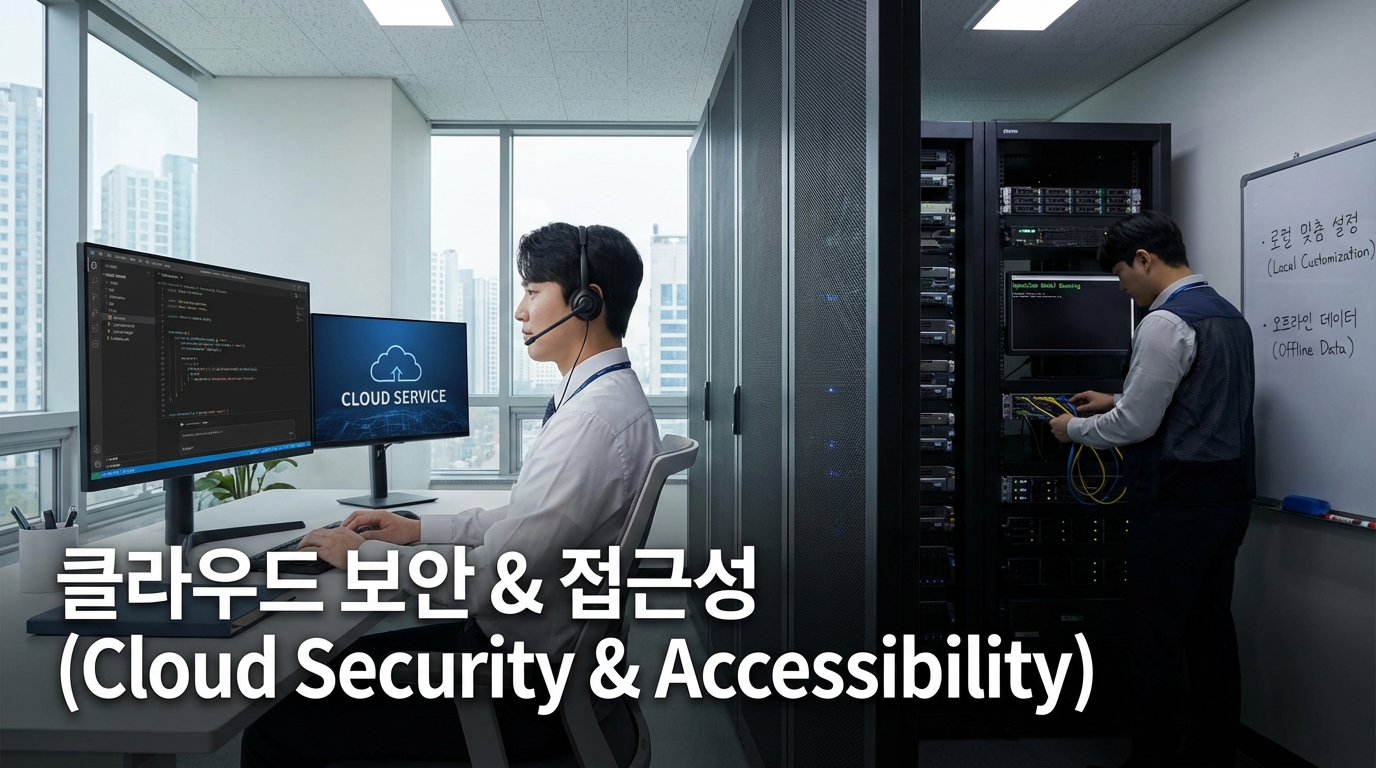 클라우드 기반 GitHub Copilot과 로컬 서버에서 구동되는 OpenCode 모델을 대비한 이미지