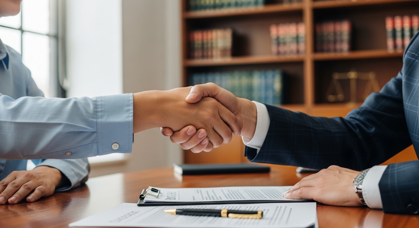 개인회생 전문가와 상담하며 용기를 얻는 모습