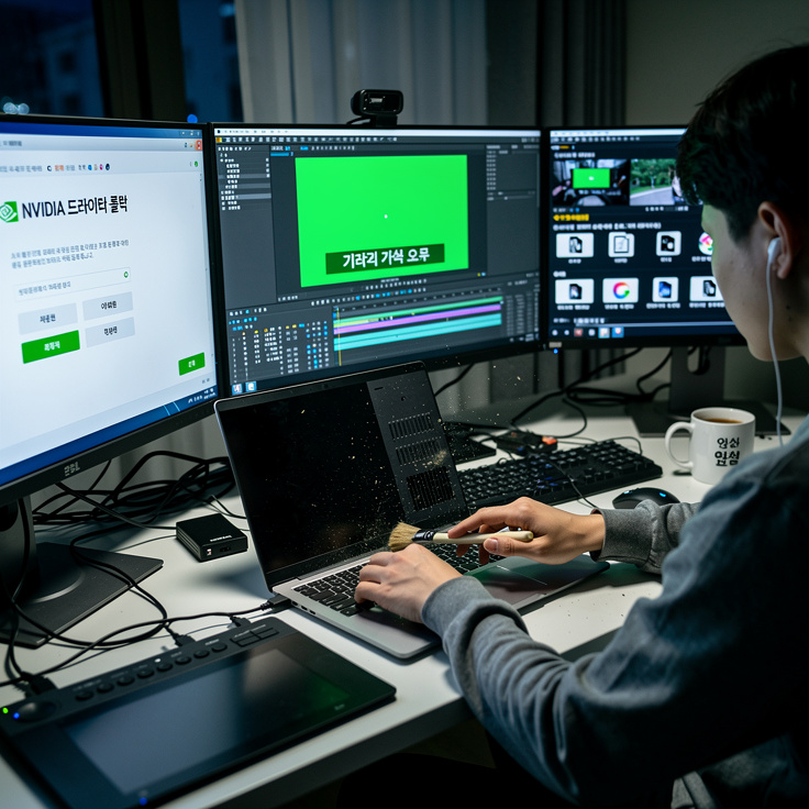 그래픽카드 가속 오류 해결을 위한 한국 영상편집자 작업환경과 대처법