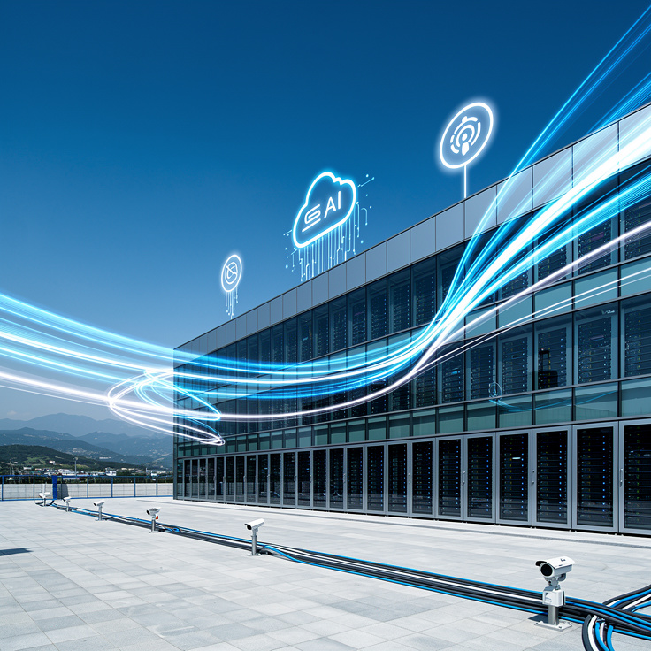 디지털 경제를 지탱하는 한국 데이터센터와 AI 이미지