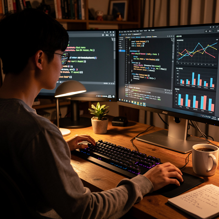 파이썬과 핵심 라이브러리를 연습하는 한국인 프로그래머