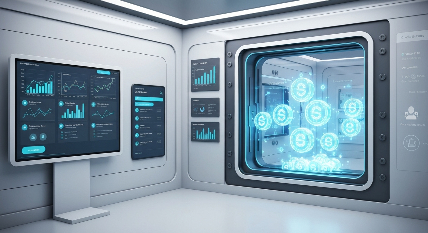 학점이 은행에 저축되는 개념을 나타내는 이미지