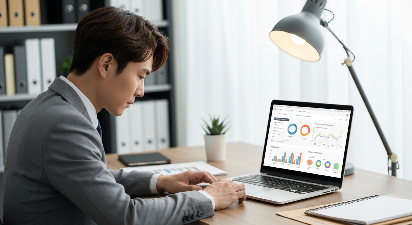 2025년 연금저축 및 IRP 세액공제 한도 확인 및 절세 전략을 실행하는 모습