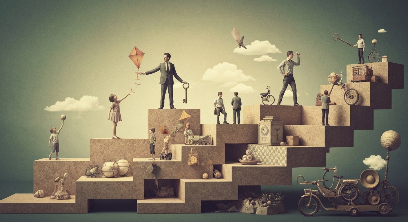 평생교육사 1급 2급 3급 자격증 등급별 요건과 취득 과정을 나타내는 계단식 진행 이미지