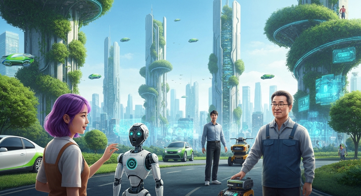 책임감 있는 AGI 윤리 실천으로 인한 인류와 AGI의 희망찬 공존 미래상