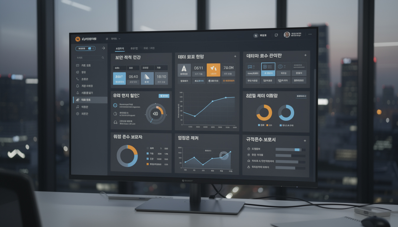 한국 기업 환경에서 중앙 집중 보안 관리 대시보드와 통합 보안 정책