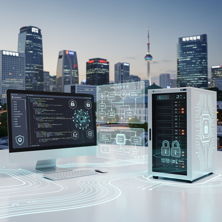 2026년 로컬 LLM 기술로 AI 개발 및 데이터 보안 실현을 상징하는 이미지