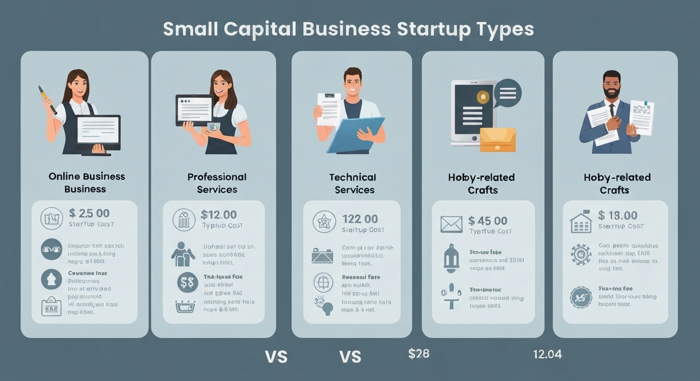 은퇴 창업에 적합한 소자본 창업 아이템 비교 차트