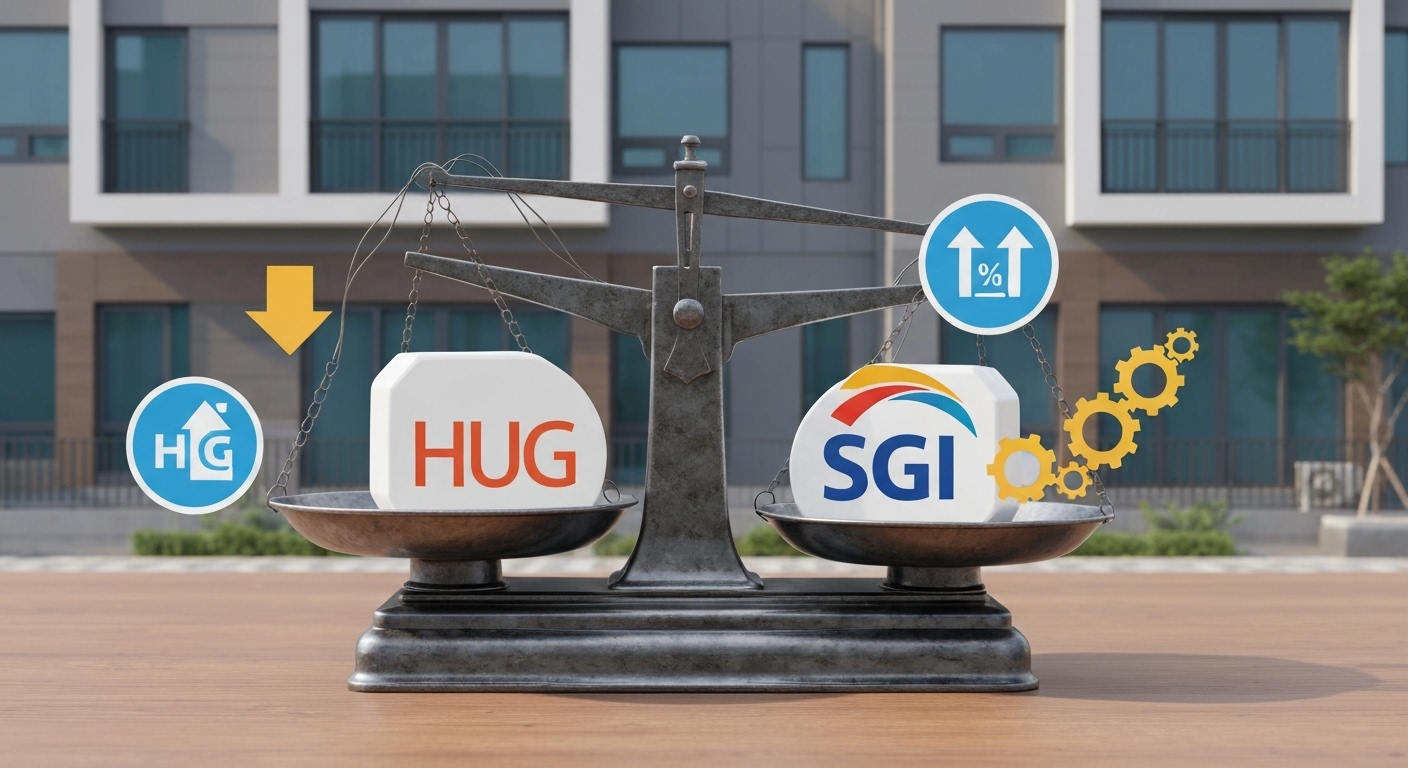 HUG, HF, SGI 전세자금대출 상품 장단점 균형 비교 이미지