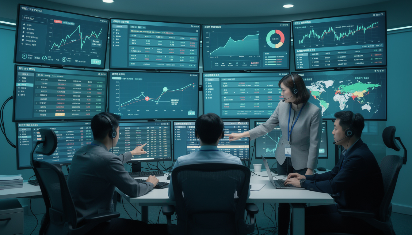 금융 산업의 실시간 사기 탐지 및 신용 평가 고도화 장면