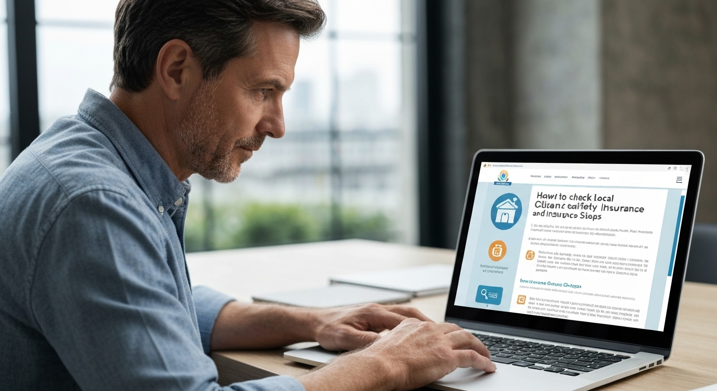 국민재난안전포털에서 시민안전보험 보장내용을 확인하는 모습을 보여주는 이미지