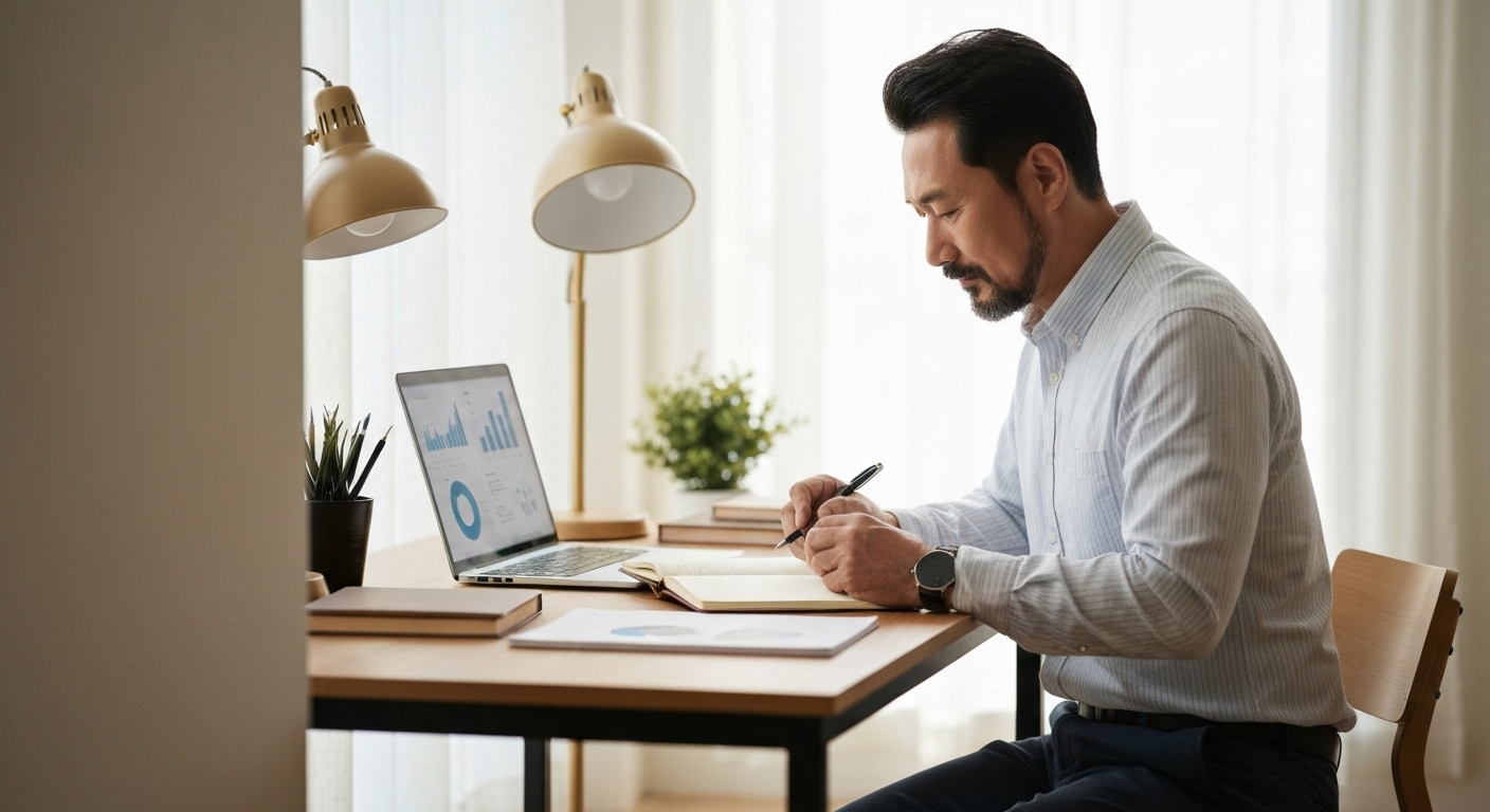 자기 진단과 진로 계획에 집중하는 한국 중장년 남성