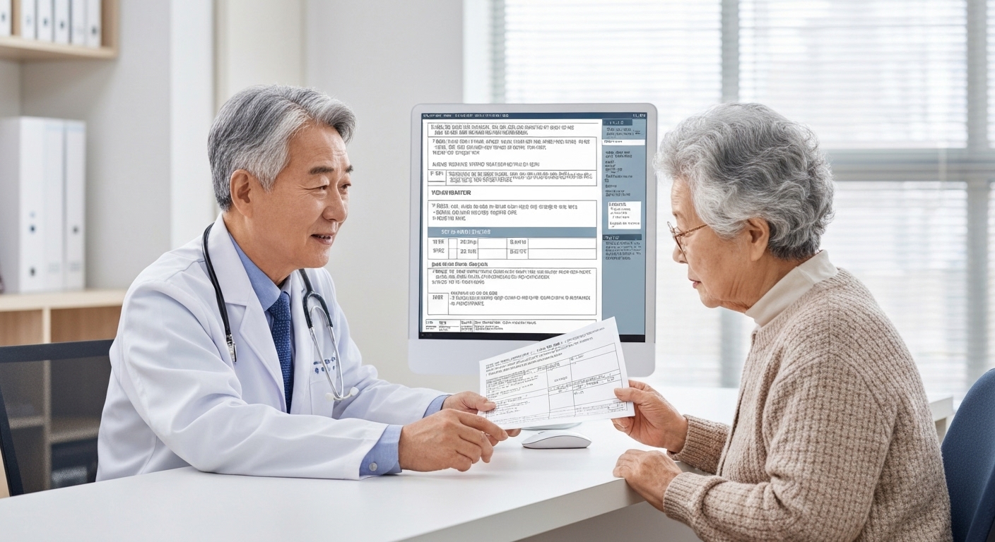 한국 노인돌봄 대상자 선정 및 소득 수준 평가 과정