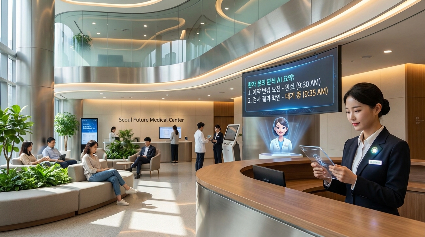 AI가 진료 전화 내용을 분석하는 스마트 병원 리셉션