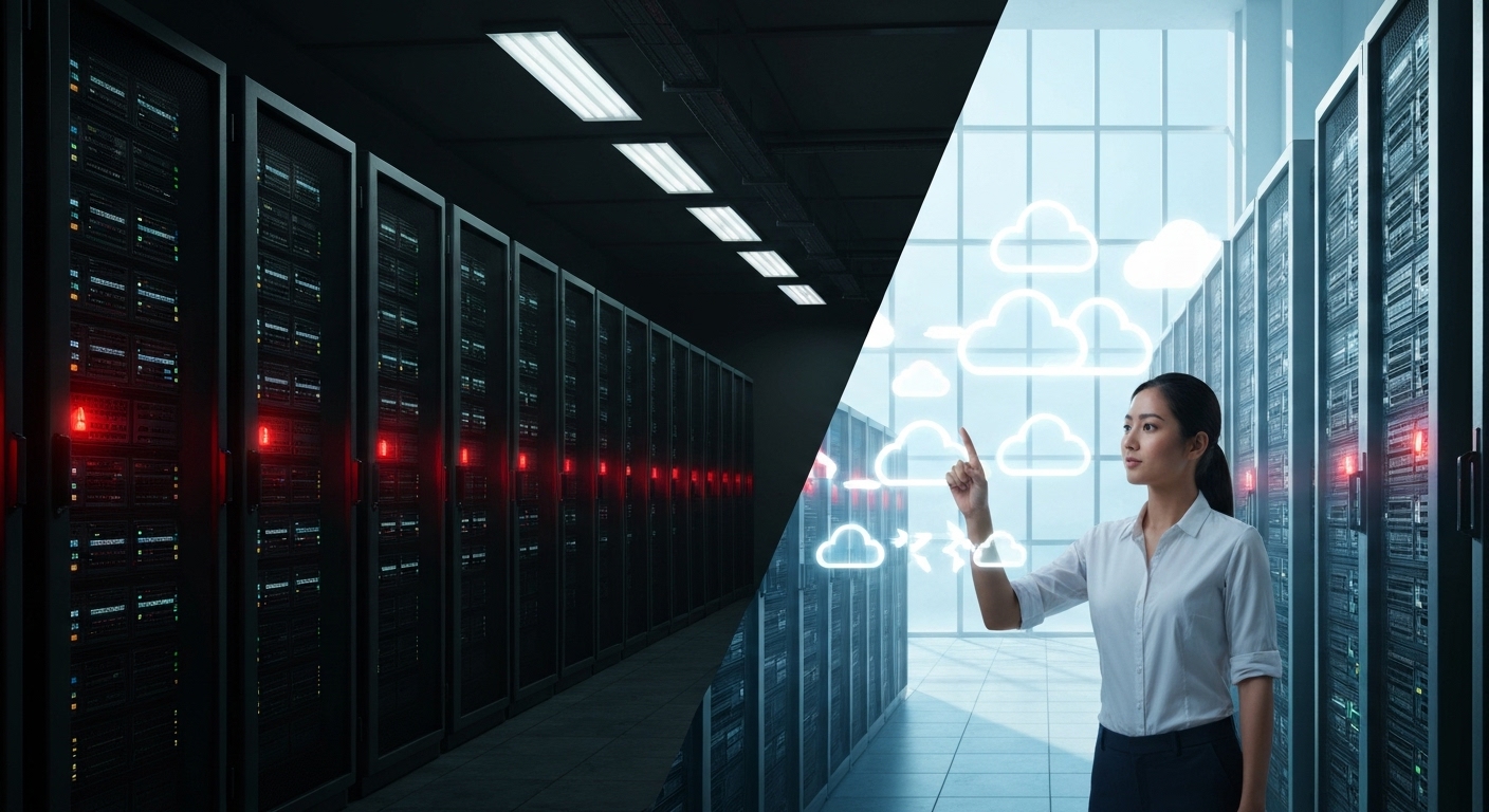 온프레미스 서버와 유연한 클라우드 인프라의 비교