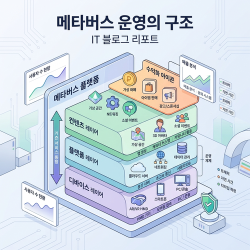 메타버스 플랫폼 구조 설명 이미지
