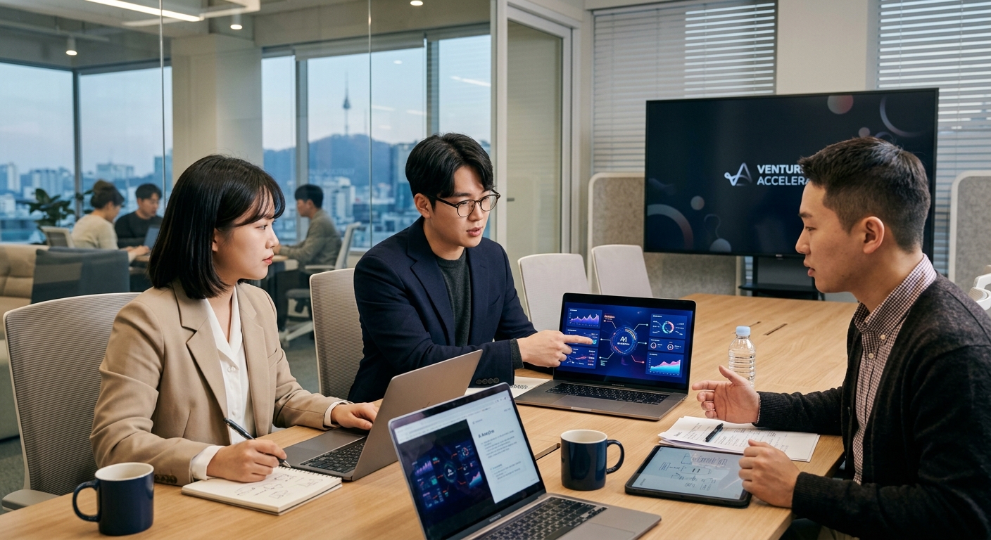 올해의 K-스타트업 AI리그 2026 신청 준비를 하는 AI 창업기업 대표